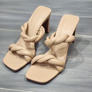 Open Edit Remmy Sandals Twisted Sprappy Heels Square Toe Size 10‎